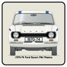 Ford Escort MkI Mexico 1970-74 (Blue) Coaster 3